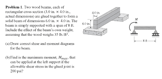 problem 1 two wood beams