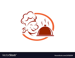 Abstract Chef Cooky Food Bakery Logo