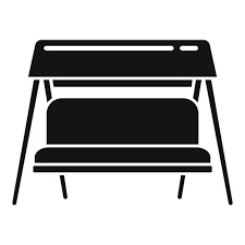 Swing Textile Chair Vector Icon