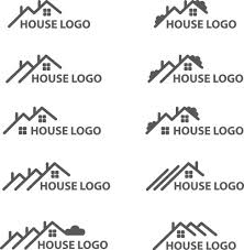 House Logos Properties Vector Images