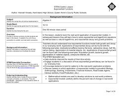 Exponential Functions Lesson
