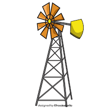 Garden Windmill Clipart Free
