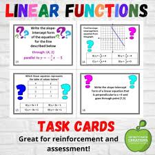 Linear Function Task Cards