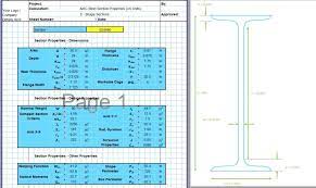 i beam section properties calculator