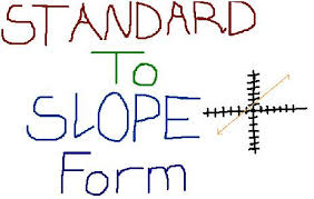 Standard Form To Slope Intercept Form