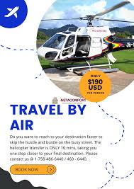 helicopter tours and airport transfers