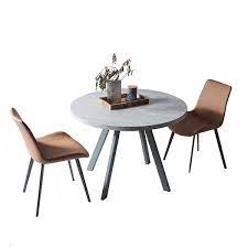 Gojane 3 Piece Gray Round Dining Table