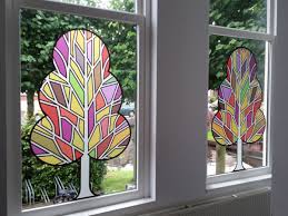 Frosted Window With Print Design