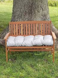 Garden Bench Cushion With Blown Fibre