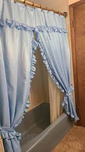 Shower Curtain Double Swag W Attached