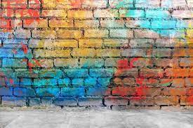 Graffiti Brick Wall Stock Photo By