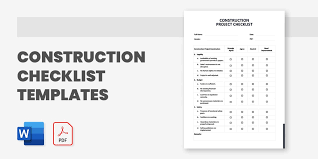 Construction Checklist Template 45