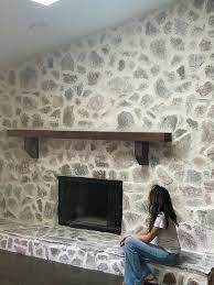 Stone Fireplace Makeover A Girl And