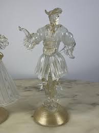 Italian Figurines In Murano Glass 1990
