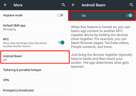 how to turn on s beam on samsung galaxy