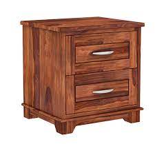 Buy Madison Bedside Table Honey Finish