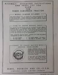 Sears Suburban Custom Garden Tractor