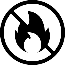 No Fire Free Signs Icons