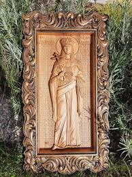 Saint Helena Wooden Carved Religious