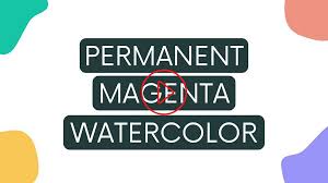 Permanent Magenta Watercolor Paint