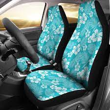 Car Seat Covers Set Turquoise Blue With
