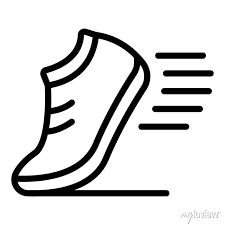 Running Shoe Icon Outline Running Shoe