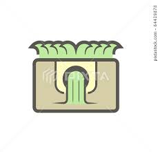 Garden Drainage System And Pipe Vector