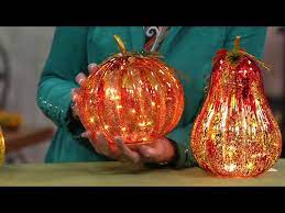 Illuminated Pumpkin Or Gourd With