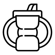 Water Sippy Cup Icon Outline Water