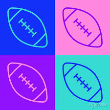 American Football Ball Icon Isolated