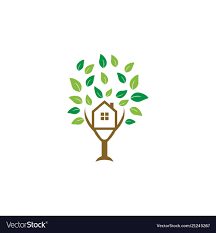 Tree House Logo Icon Graphic Template