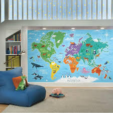 Roommates 63 Sq Ft World Map Mural