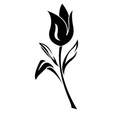 Tulips Icon Logo Vector Design Template