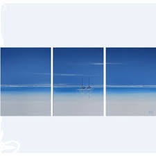 Seascape Triptych High Quality Print 3x