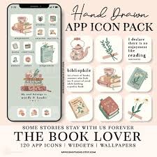 Book Lover App Icons Bookworm Ios