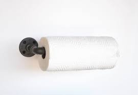 Pipe Paper Towel Holder Bathroom