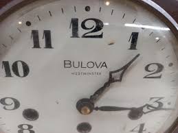 Auction Bulova Westminster Mantel Clock