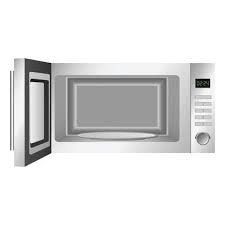 Open Microwave Icon Realistic Style