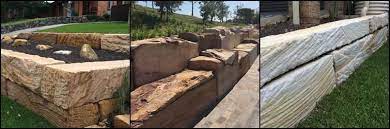 Sandstone Retaining Wall Construction