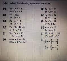 Solved Solve Each Of The Following
