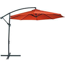 Offset Steel Patio Umbrella With Crank