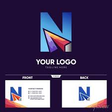Letter N Paper Plane Logo Design Vector