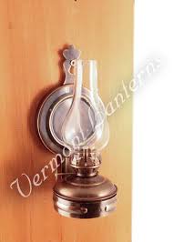Oil Lamps Antique Brass Mini Wall