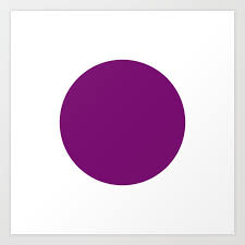 Bright Purple Circle White