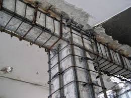 reinforced concrete jacketing of a