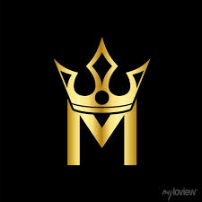 Gold Icon Letter M Logo The Crown Of