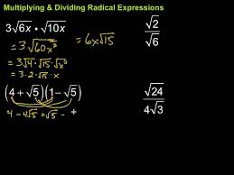 Dividing Radical Expressions With