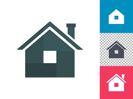 Thin Line Icons Of Homes