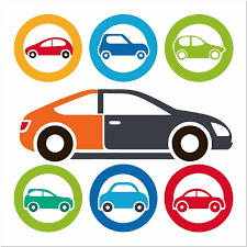 A Car Icon And White Background