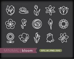 Bloom Icons Flower Icon Ilrations